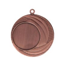 Bronzemedaille insgesamt mit Platz für ein Emblem, 25 mm Stahl