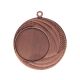 Bronzemedaille insgesamt mit Platz für ein Emblem, 25 mm Stahl