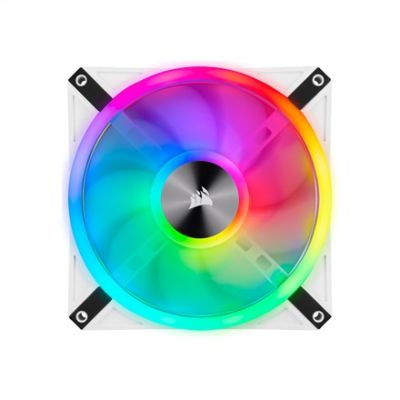 14. Corsair iCUE QL140 Computergehäuse mit 14-cm-Lüfter, Weiß