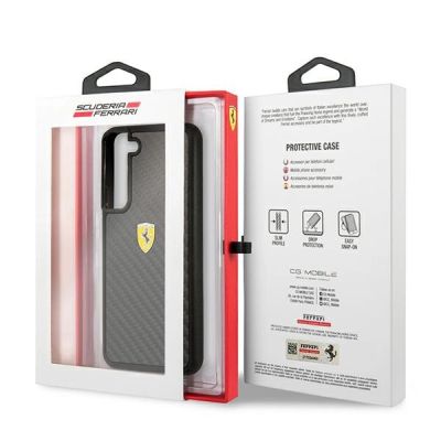 8. Ferrari FEHCS22MFCAK S22+ S906 schwarz/schwarz Hartschalenkoffer On Track Real Carbon