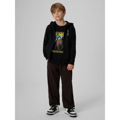 4. Jungen-T-Shirt mit Aufdruck, regulär, Größe 4F 4FJKAW26TTSHM4456-20S