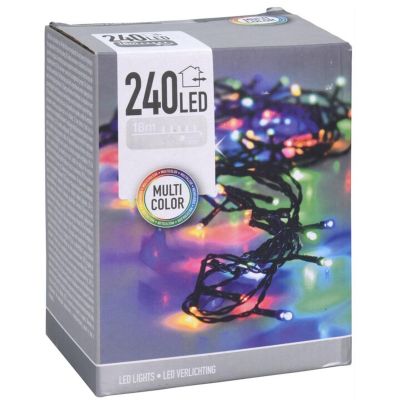 19. Weihnachtsbaumbeleuchtung, 240 LED-Lichterkette, mehrfarbig