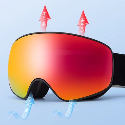 12. Qunature Black Kinder-Skibrille (Größe M/L) - Schwarz