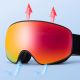 12. Qunature Black Kinder-Skibrille (Größe M/L) - Schwarz