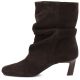 3. Damen-Lederstiefeletten mit gerafftem Schaft, schokoladenbraun Potocki JE19496