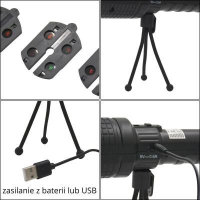 5. LED-Projektor mit austauschbaren Folien für Halloween