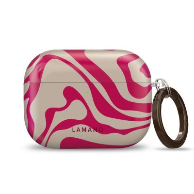 3. Lamano Tech-Protect Hülle für AirPods Pro 3 – Rosa und Beige