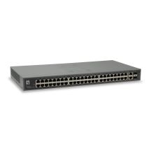 LevelOne FGU-5021 Switch – Unmanaged – 48 x 10/100 + 2 x Combo Gigabit SFP – Rackmontage