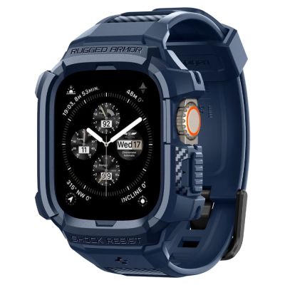 9. Spigen Rugged Armor Pro Hülle für Apple Watch Ultra 1/2 (49 mm) – Marineblau