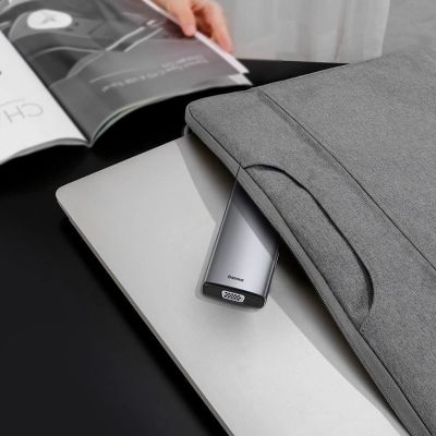 26. Baseus Metal Gleam 11in1 multifunktionaler USB Type C HUB - 3x USB 3.2 Gen 1 5Gbps / USB Type C PD 100W / 3,5 mm Miniklinke AUX / VGA Full HD 60Hz / 2x HDMI 4K 30Hz / TF- und SD-Kartenleser / RJ45 1Gbps grau (CAHUB -CT0G)