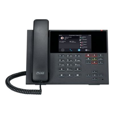 2. Auerswald COMfortel D-400 VoIP-Telefon mit Anruferkennung/Anklopfen – SIP, RTP, SRTP, SIPS – 6 Leitungen