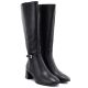 8. Schwarze Sergio Leone KZ-31-S Damen-Lederstiefel mit hohem Absatz