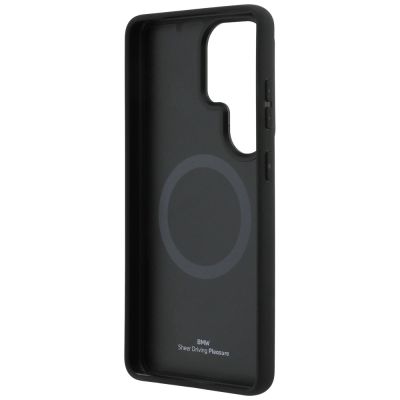 7. BMW Logo Magnetische MagSafe-Hülle aus Carbonfaser für Samsung Galaxy S26 Ultra – Schwarz