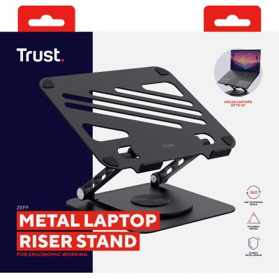 9. Vertrauen Sie dem ZEFF METAL Laptopständer in Schwarz