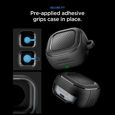 9. Spigen Rugged Armor Schutzhülle für Samsung Galaxy Buds 4 / 4 Pro – Mattschwarz