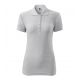 3. Malfini Cotton W MLI-21303 hellgraues Melange-Poloshirt