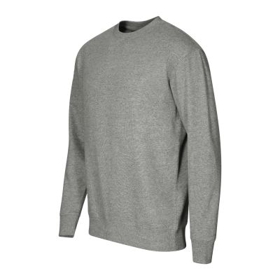 Unisex-Sweatshirt mit Rundhalsausschnitt (Dunkelgrau meliert)