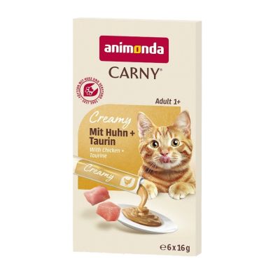 2. ANIMONDA Carny Creamy mit Huhn + Taurin 6 x 15 g