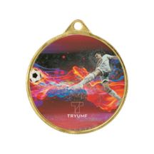 Metallmedaille mit Farbdruck LuxorJet