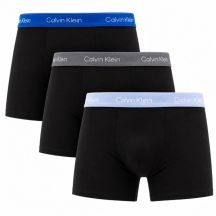 Calvin Klein Herren-Boxershorts Relaxed, 3er-Pack, modisch, aus Baumwolle, schwarz/blau