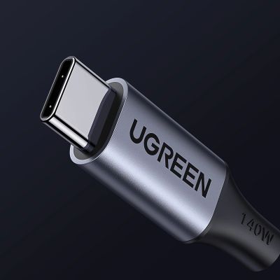 9. Ugreen 2-in-1 USB-C-Kabel – 2x USB-C PD 140W 2m – Schwarz