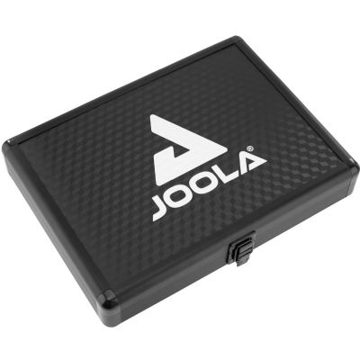 23. Schutzhülle für 2 Schläger und 3 Bälle für Tischtennis, Joola Aluminium, Schwarz
