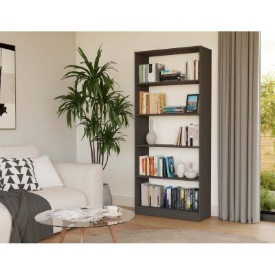 10. Bücherregal 80 cm Anthrazit