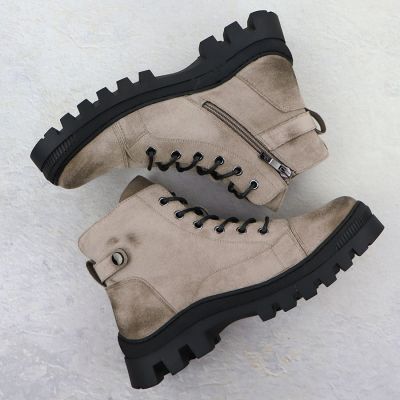 5. Damen-Stiefeletten in Khaki Potocki Z25-JE19317