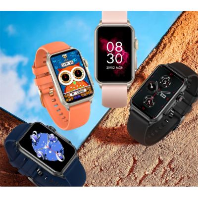 5. Damen-Smartwatch RUBICON RNCF06 Schwarz SMARUB215