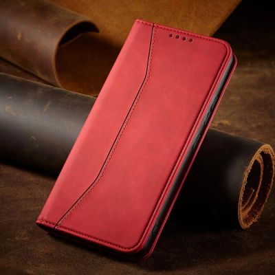 8. Magnet Fancy Case für Samsung Galaxy S23+ Flip Cover Wallet Stand rot