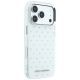 4. Karl Lagerfeld IML Strass-Hülle mit galvanisiertem Logo für iPhone 17 Pro / 18 Pro – Weiß