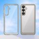 7. Outer Space Case Silikonhülle mit Gelrahmen für Samsung Galaxy S25+ – Transparent und Schwarz