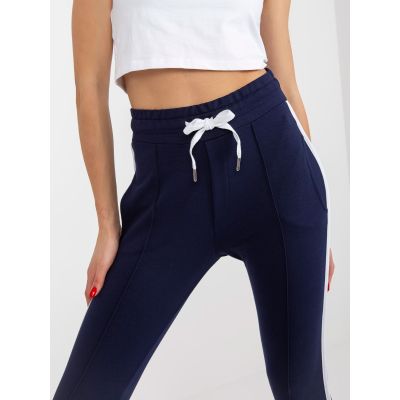 2. Marineblaue Basic-Jogginghose mit Streifen RUE PARIS (LO-DR-LK-239.14)