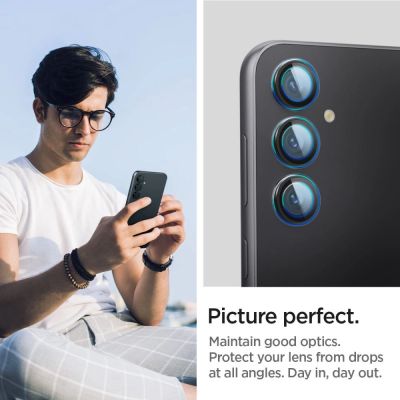 9. Spigen Glas.tR EZ Fit Optik Kameraschutz für Samsung Galaxy S23 FE – Schwarz 2 Stk.