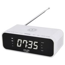 Adler Radiowecker mit kabellosem Ladegerät und FM-Empfang