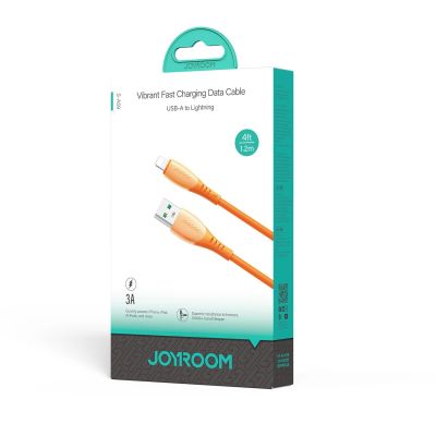 5. Joyroom S-A59 Vibrant Series 3A USB-A - Lightning Kabel 1,2 m - orange