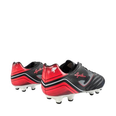 3. Joma Aquila FG Fußballschuhe schwarz und rot AGUW2241