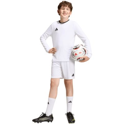 9. adidas Entrada 26 Long Sleeve Jersey Kindertrikot, weiß, KF5874