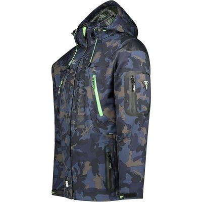Herren-Softshelljacke in Marineblau Geographical Norway Techno (WU4549H-GN-NAVY-GREEN)