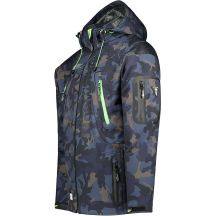 Herren-Softshelljacke in Marineblau Geographical Norway Techno (WU4549H-GN-NAVY-GREEN)