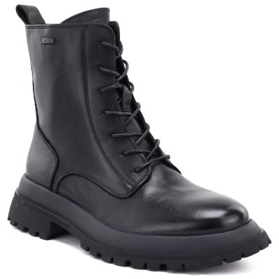 5. Damen-Ankle-Boots aus Leder, gefüttert, schwarz, Big Star UU274375