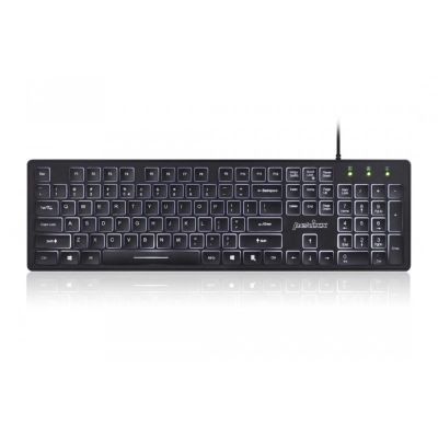 Perixx PERIBOARD-317 Kabelgebundene Tastatur, Hintergrundbeleuchtung, Schwarz