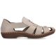 2. Beige Damen-Ledersandalen Rieker M1679-60