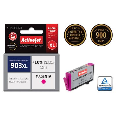 2. Activejet AH-903MRX Tinte (ersetzt HP 903XL T6M07AE; Premium; 12 ml; rot)