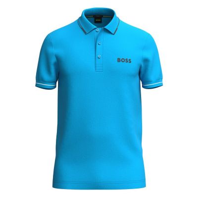 BOSS Paul Pro Herren Türkis/Aqua Slim Fit Poloshirt (50506203-442)