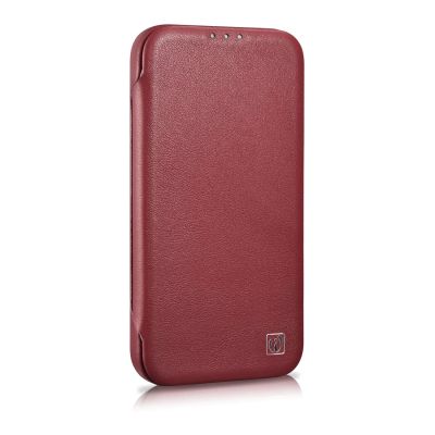 5. iCarer CE Premium Leather Folio Case iPhone 14 Pro Max Magnetic Flip Cover MagSafe Rot (WMI14220716-RD)