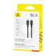5. Baseus Silky Series 100W USB-C - USB-C 1m Kabel - Schwarz