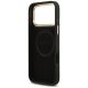 7. Guess 4G Logo Plate MagSafe Hülle für iPhone 17 Pro Max – Schwarz
