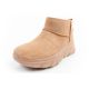12. Skechers Damen Winterstiefel Isolierte Lederstiefeletten Braun