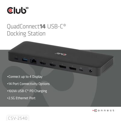 4. NB ACC 14IN1/USB-C 150W Dockingstation CSV-2540 CLUB3D